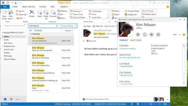 Skype with Outlook