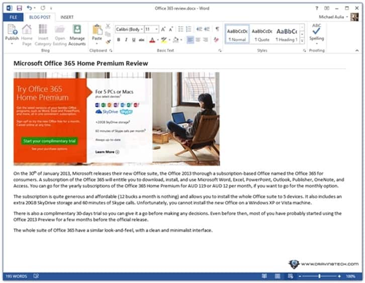 Microsoft Word 2013