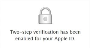 Enable 2 step verification apple itunes
