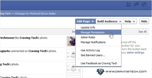 Facebook Manage Permissions