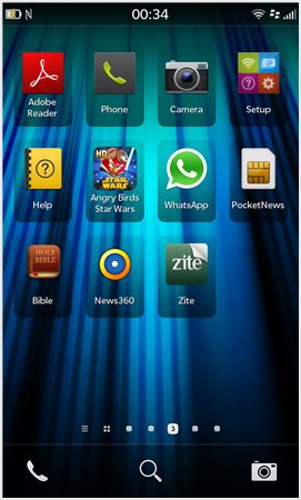 Zite app on BB10