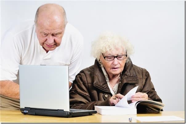 Elderly couple