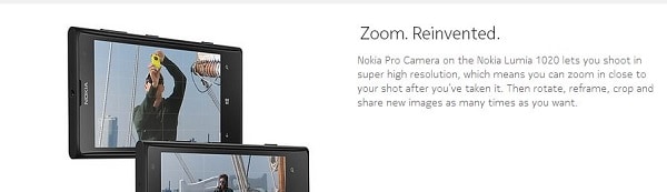 Nokia Lumia 1020 lossless zoom