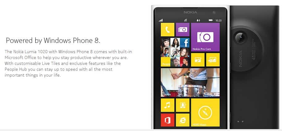Nokia Lumia 1020 phone