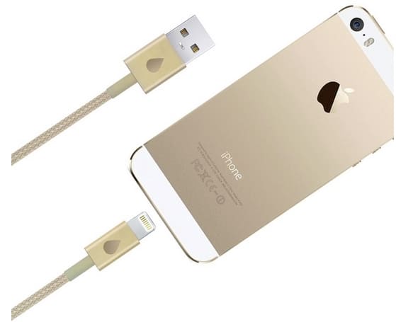 gold usb cable gold iPhone 5s