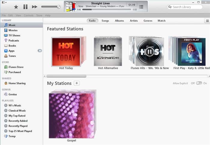 iTunes Radio stations