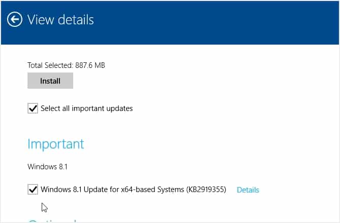 800 MB windows update