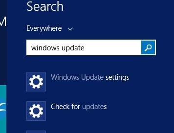 search for windows updates windows 8.1