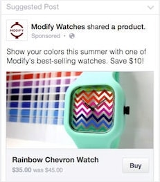 Facebook Buy button