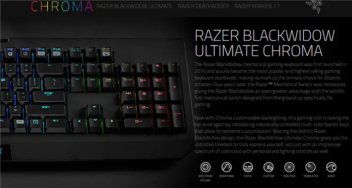 Razer BlackWidow Ultimate Chroma