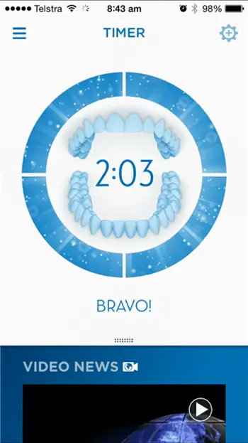 finish brushing