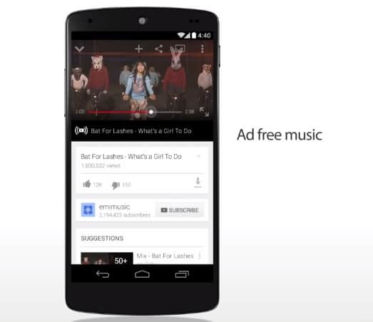 YouTube Music Key streaming