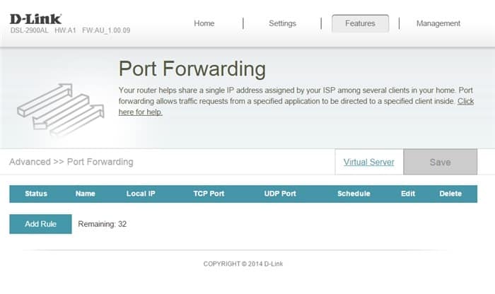 port forwarding