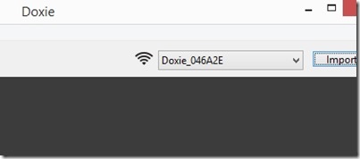 Doxie Wi-Fi network