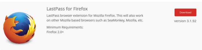 LastPass Firefox