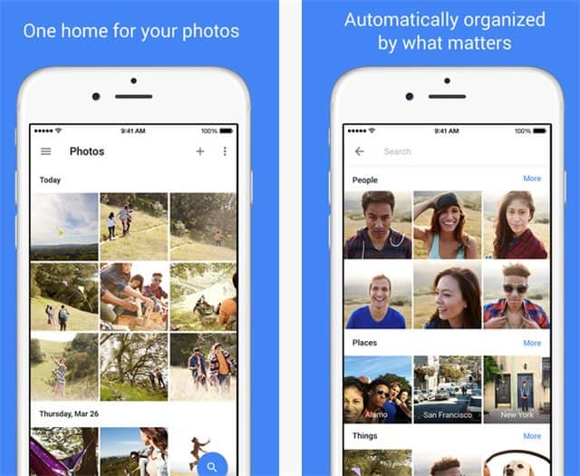 Google Photos iPhone app