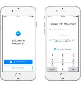 You can now send a Facebook message without a Facebook Account
