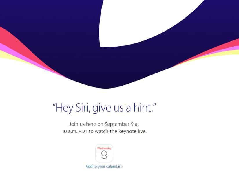 Apple 9 September Event