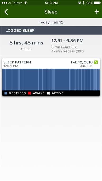 sleeping