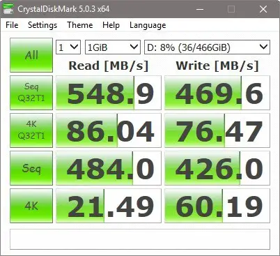 Crucial MX200 benchmark