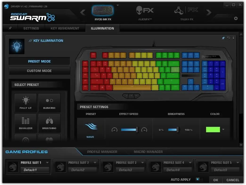 ROCCAT Swarm illumination