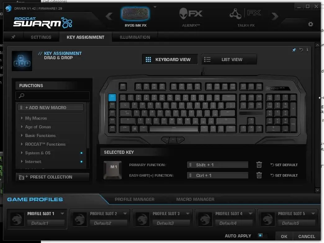 Roccat Swarm ke assignment