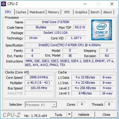 stock CPU-Z