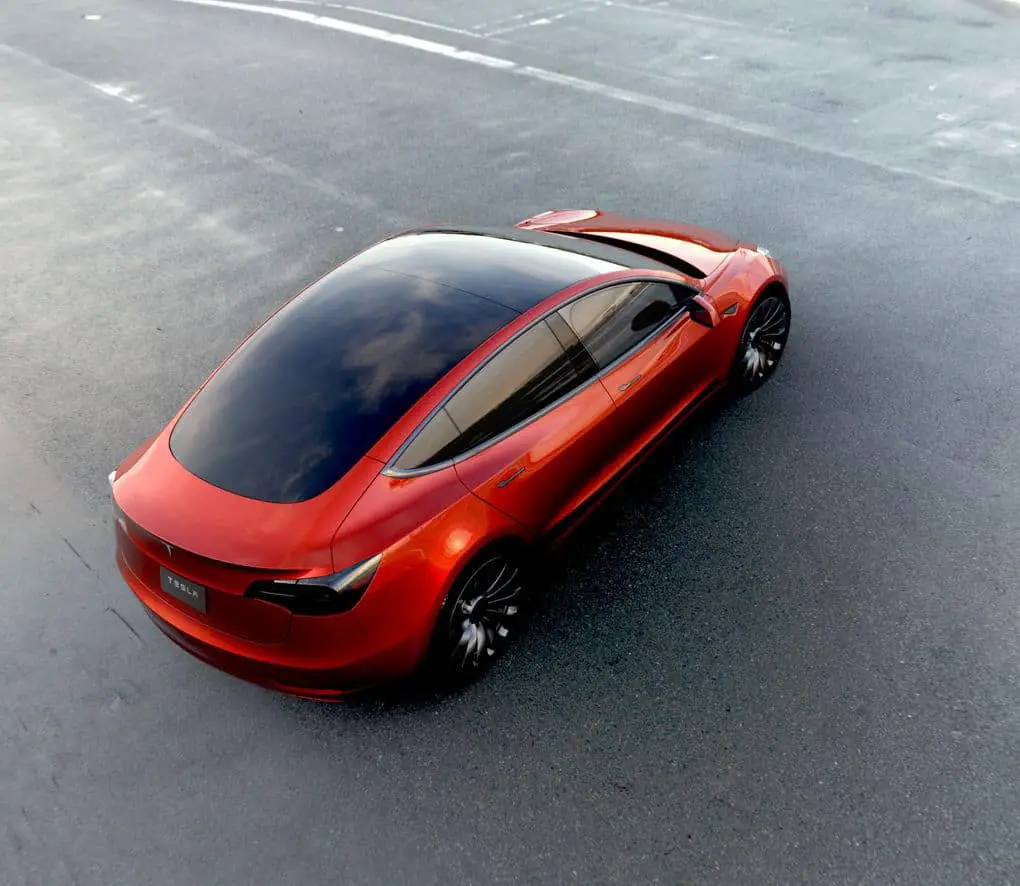 Tesla Model 3 Red