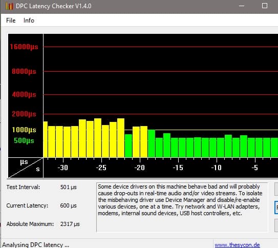 Razer GameCaster DPC latency