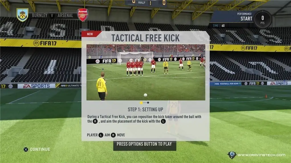 FIFA 17 - tactical free kick