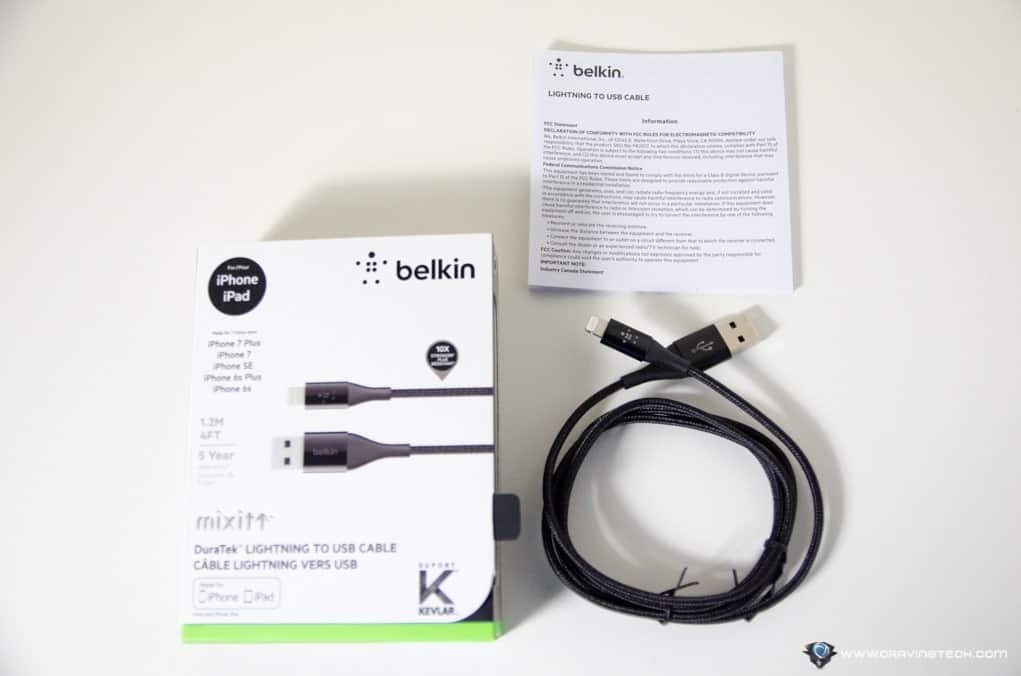 Belkin Mixit DuraTek Lightning Cable with Kevlar-3