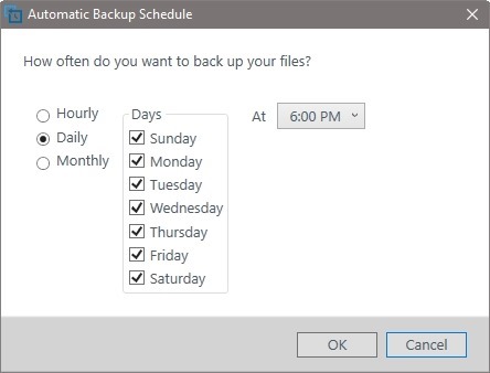Backup Schedule