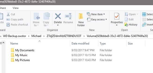 Windows Explorer files