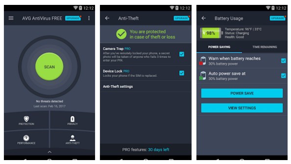 AVG AntiVirus Free Android