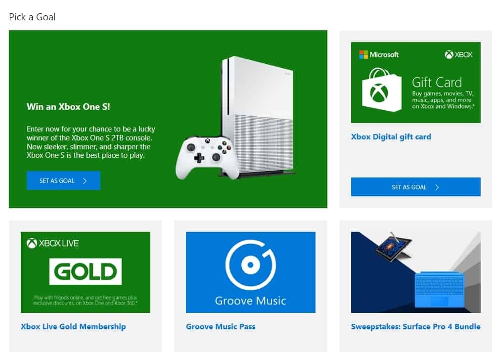 microsoft reward programme