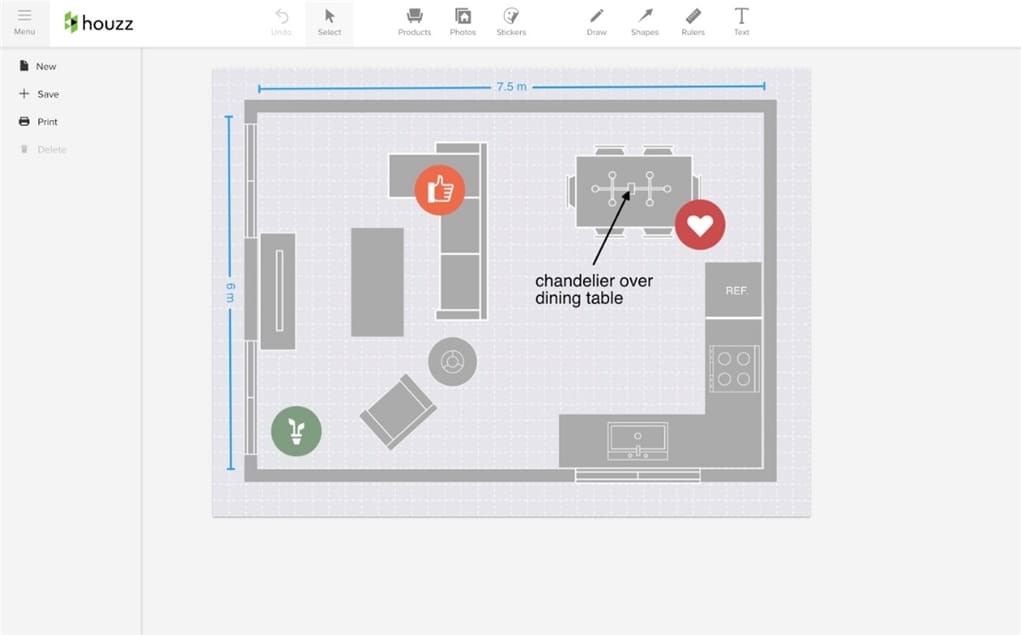 Houzz floor plan