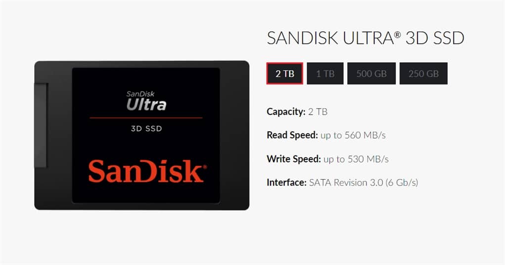 SANDISK 3D SSD