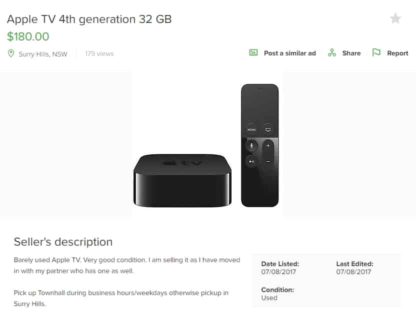 Apple TV 4th Gen