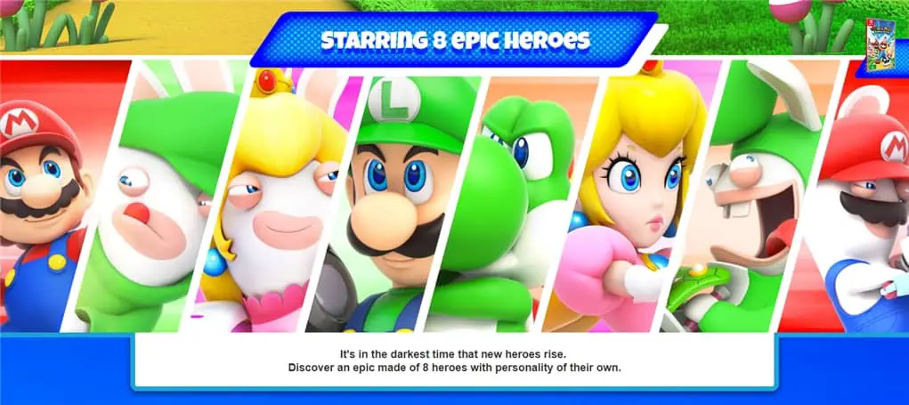 Mario Rabbid Kingdom Battle Heroes