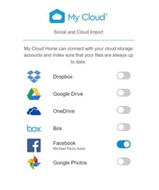 My Cloud Social backup