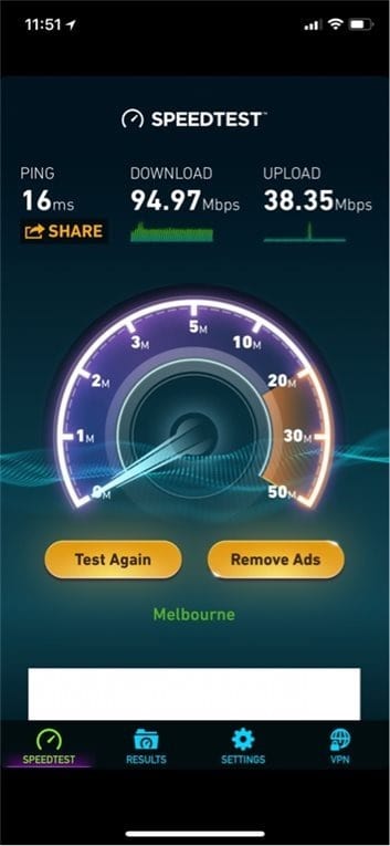 d-link cobra speed test