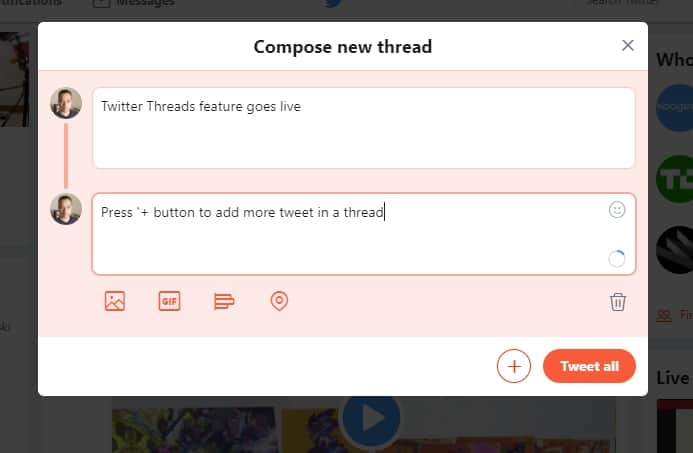 Twitter introduces new feature: Threads