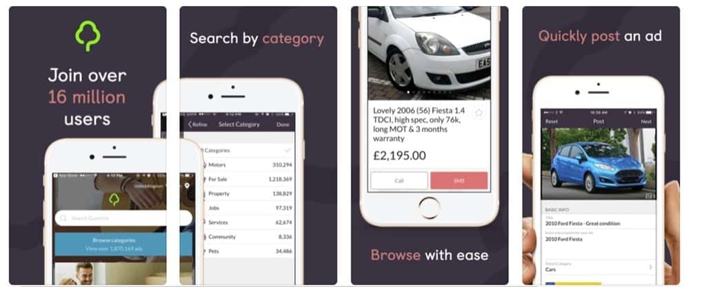 Gumtree selling app