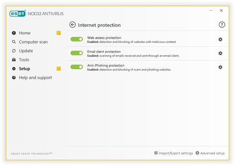 NOD32 Internet Protection