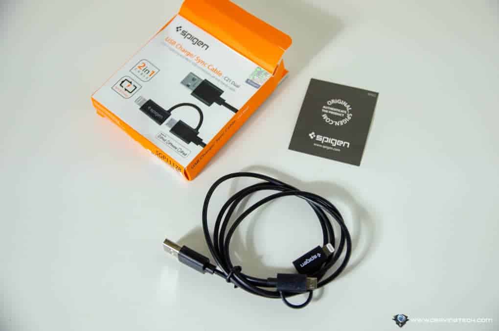 Spigen 2-in-1 charging cable