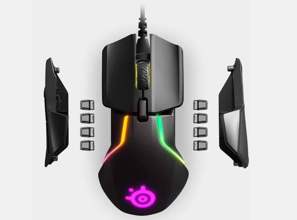 SteelSeries Rival 600 illumination and weight