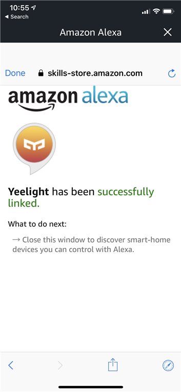 Yeelight Amazon Alexa