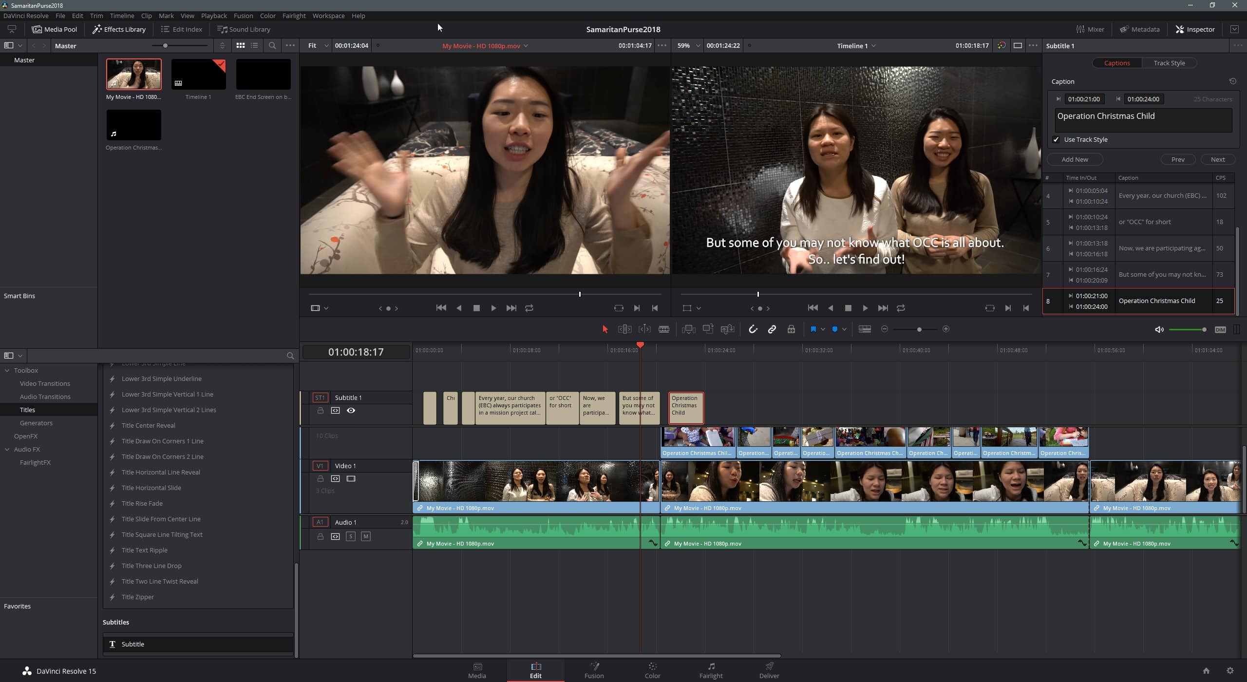 Davinci Resolve Subtitle