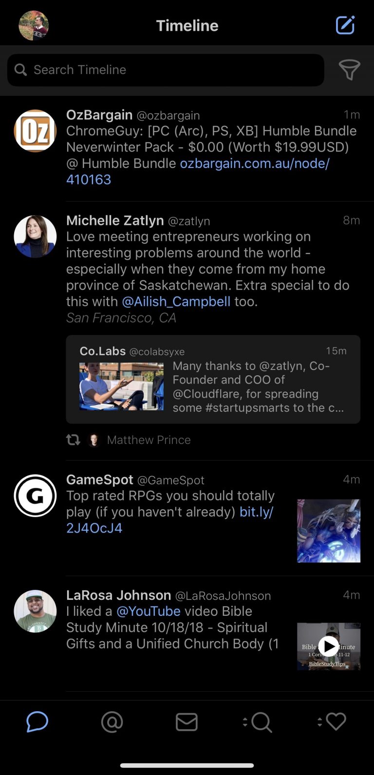 Tweetbot 5 Dark mode