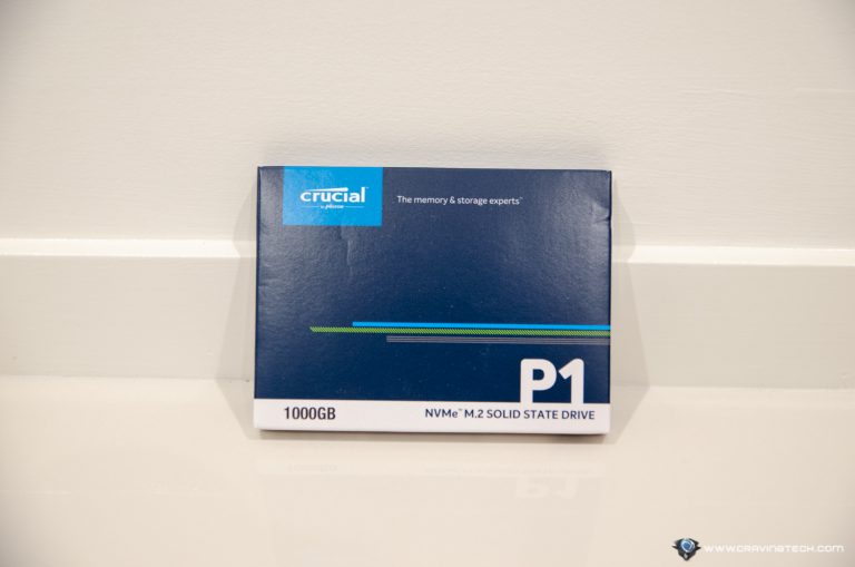 Crucial P1 NVMe SSD Packaging